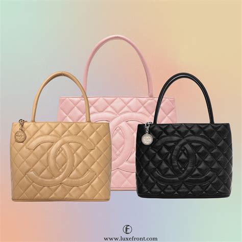 chanel medallion tote colors